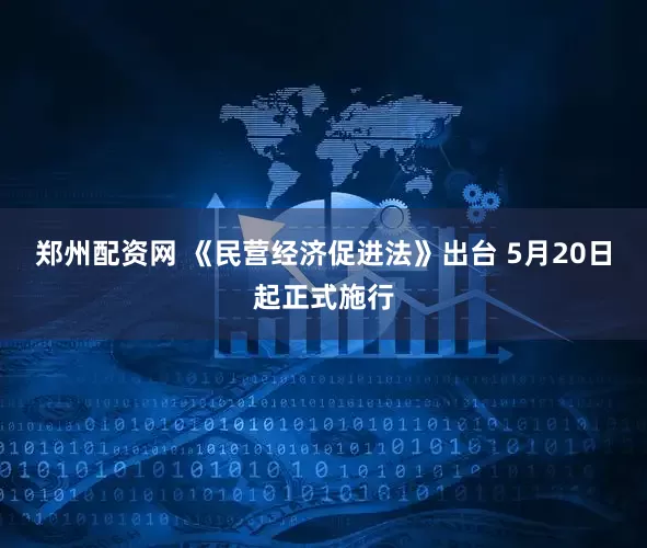 郑州配资网 《民营经济促进法》出台 5月20日起正式施行